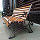 Wrought iron bench with back, Garden benches, Rybinsk,  Фото №1