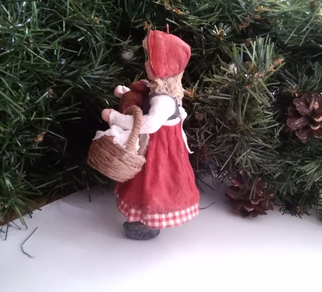 Ватная елочная игрушка "Красная шапочка"(ПРОДАНО) в интернет-магазине ...