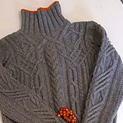 Пуловер из ангоровой пряжи