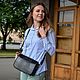  Women's black leather bag Florence Mod. S93t-711. Crossbody bag. Natalia Kalinovskaya. Online shopping on My Livemaster.  Фото №2