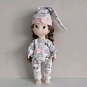 Куклы и игрушки handmade. Livemaster - original item Pajamas for dolls. Handmade.