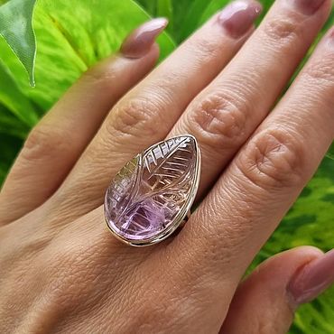 Украшения ручной работы. Ярмарка Мастеров - ручная работа Кольцо с аметрином. Handmade.