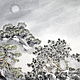 Китайская живопись Домой(картина пейзаж акварель графика тушью), Картины, Москва,  Фото №1