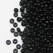 Материалы для творчества handmade. Livemaster - original item Miyuki Beads 11/0 No№401 Japanese Miyuki Beads Round 5gr Black. Handmade.