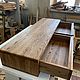 Подвесная консоль из дуба 100 см на два ящика. Консоли. NATUREWOOD. Ярмарка Мастеров.  Фото №4