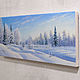 Order Painting 'Winter' 20x50 cm. Zhaldak Eduard paintings. Livemaster. . Pictures Фото №3