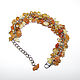 Order Medovik chain bracelet with cirtrine and agate stones. krasota-prirody. Livemaster. . Chain bracelet Фото №3