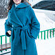 coat oversize ' Blue mohair', Coats, Moscow,  Фото №1