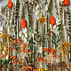 Настенный гербариум "Orange Cassock" D50 см. Подвески. Delawar. Ярмарка Мастеров.  Фото №6