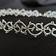 Order Thin Lace Braided Jewelry Set, Silver. moonlace. Livemaster. . Jewelry Sets Фото №3
