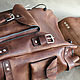 Кожаный походный винтажный рюкзак, купить кожаный рюкзак. Рюкзаки. Lemberg Leather. Ярмарка Мастеров.  Фото №5