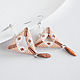 Pink Triangular Beaded Earrings. Earrings. Handmade by Svetlana Sin. Online shopping on My Livemaster.  Фото №2
