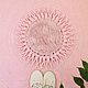 Круглый розовый рельефный коврик с мехом для спальни, Ковры для дома, Кабардинка,  Фото №1