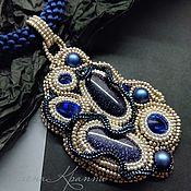 Украшения handmade. Livemaster - original item galaxy. Necklace-pendant on a kumihimo harness.. Handmade.