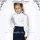 School uniform (blouse) Art.015. Blouses and shirts. ModSister/ modsisters. Ярмарка Мастеров.  Фото №4