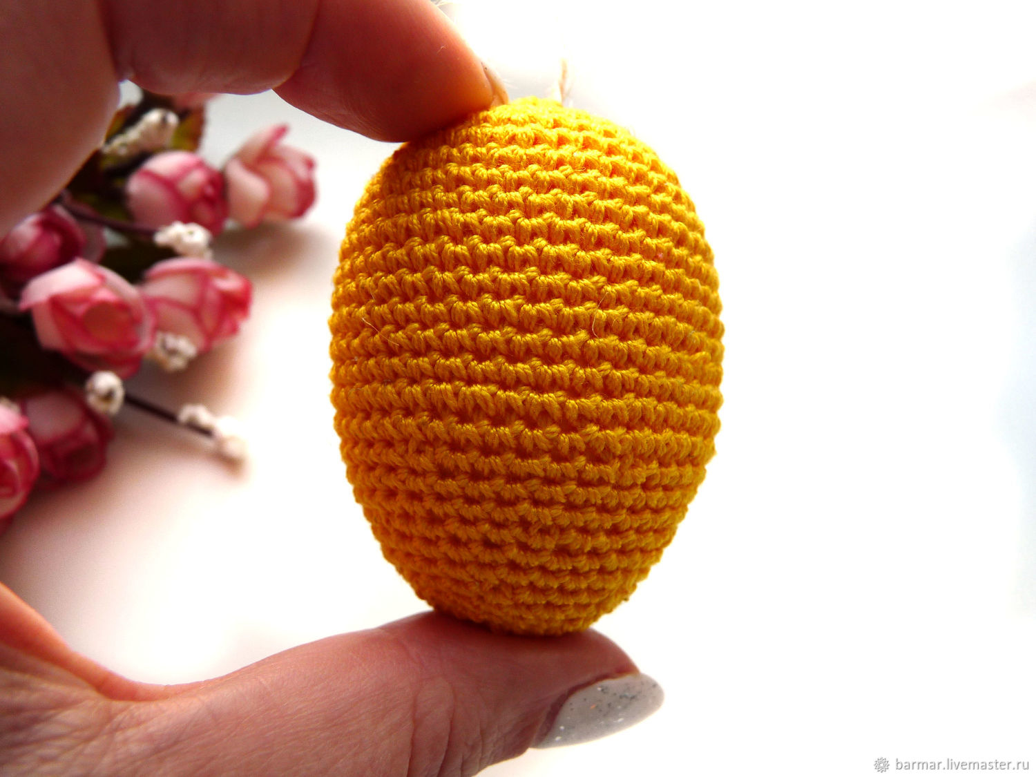 Knitted Easter egg 6 cm different colors, Eggs, Moscow,  Фото №1