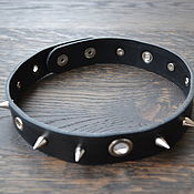 Субкультуры handmade. Livemaster - original item Collar-bracelet with spikes. Handmade.