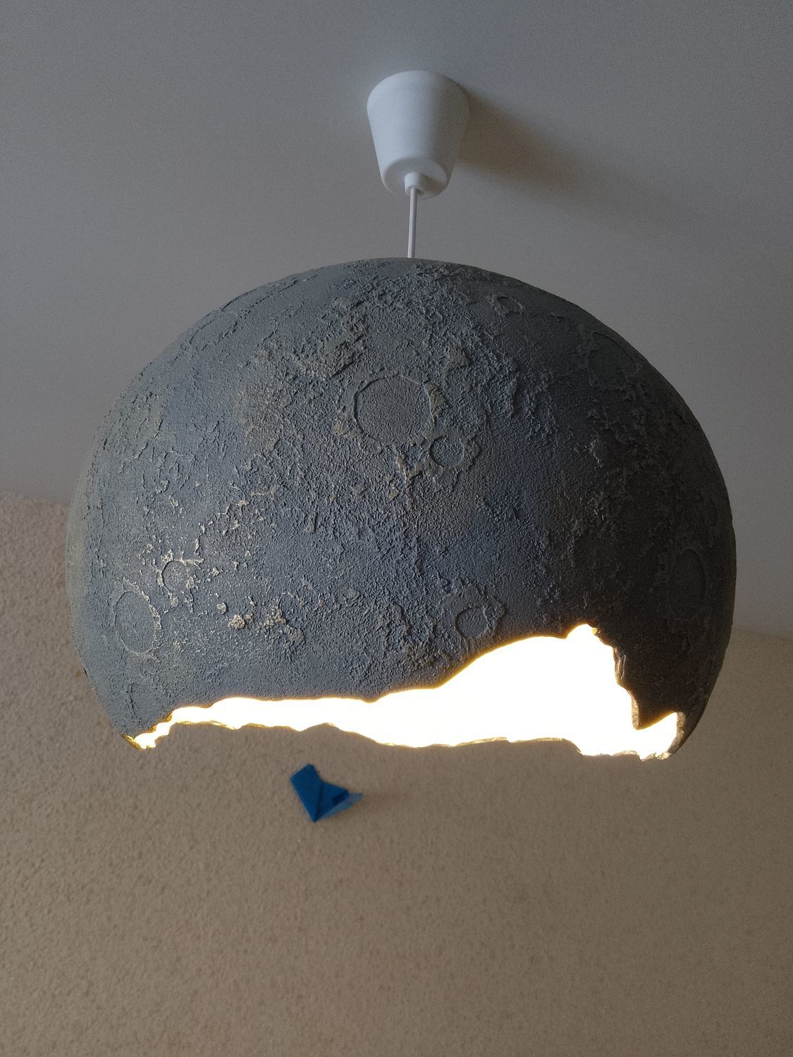 Светильник подвесной, потолочный лофт ручной работы луна необычная в ...