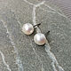 Order Earring studs ear studs set pearl white. Jewelry and accessories by IRIS. Livemaster. . Earrings Фото №3
