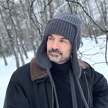 Аксессуары ручной работы. Ярмарка Мастеров - ручная работа Шапка-ушанка вязаная УМА с подкладкой  моренго. Handmade.