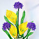 Composition beaded Yellow Calla lilies, Flowers, Krasnodar,  Фото №1