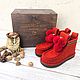 Women's boots 'RED NUT' for the street, Easter souvenirs, Moscow,  Фото №1