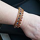 Leather bracelet 'Nothing in excess'. Hard bracelet. esterella. My Livemaster. Фото №6