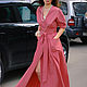 Shirt dress with a long skirt 'Coral  ', Dresses, Moscow,  Фото №1