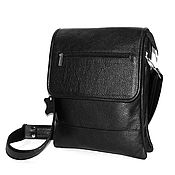 Сумки и аксессуары handmade. Livemaster - original item Men`s bag: Men`s Leather Black Corporal Tablet Bag. Handmade.