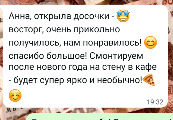 Отзыв о панно для кафе от владельца 