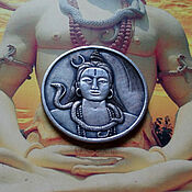 Сувениры и подарки handmade. Livemaster - original item Souvenir coin: Shiva. Handmade.