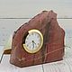 Table clock 'Rock' of rhodonite. Mantel Clock. Larchik samotsvetov. Online shopping on My Livemaster.  Фото №2