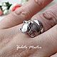 Ring 'Kitty' 925 sterling Silver. Rings. Zoloto Master. Online shopping on My Livemaster.  Фото №2