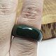 20 r-r Ring green tinted agate Steppe (sza209)). Rings. Selberiya shop. Online shopping on My Livemaster.  Фото №2