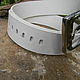 Belt for jeans,white. Straps. Marik Leather Craft. Online shopping on My Livemaster.  Фото №2