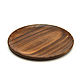 Тарелка деревянная круглая из акации D25. Тарелка из дерева. Арт.2095, Тарелки, Томск,  Фото №1