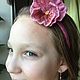 Headband for a girl with a pink flower. Headband. florawool (florawool). Online shopping on My Livemaster.  Фото №2