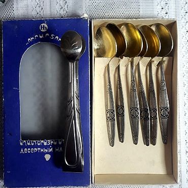 Сувениры и подарки ручной работы. Ярмарка Мастеров - ручная работа Мельхиоровые ложки, щипчики для сахара