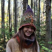 Одежда детская handmade. Livemaster - original item Hat for girls and snood Wish Tree handmade. Handmade.