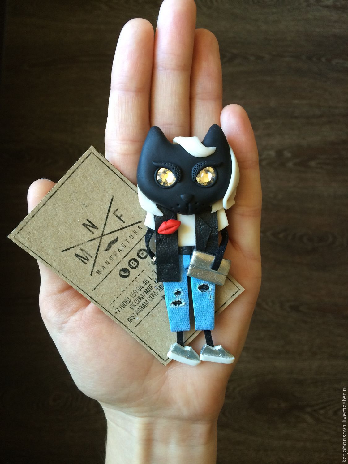 Кошка-брошка в интернет-магазине на Ярмарке Мастеров | Брошь-булавка ...