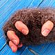 Gloves-fingerless gloves made out of dog fur 'Severe Janitor.'Glovelettes. Mitts. Livedogsnitka (MasterPr). My Livemaster. Фото №4