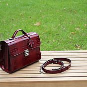 Сумки и аксессуары handmade. Livemaster - original item Classic bag: leather briefcase bag. Handmade.