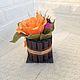 Мини тортик из конфет и шоколадок. Съедобные букеты. 'Chocolate. Flowers. Decor.'. Ярмарка Мастеров.  Фото №5