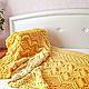Children's plush plaid made of hypoallergenic yarn. Knitted plaid. Blankets. Vyazanye izdeliya i MK iz Alize Puffi. Интернет-магазин Ярмарка Мастеров.  Фото №2
