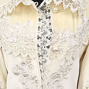 Одежда handmade. Livemaster - original item Velvet coat, white designer coat!. Handmade.