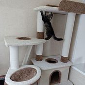 Зоотовары handmade. Livemaster - original item Great high house for cats. Custom made to size.. Handmade.