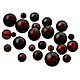 Ball-amber12mm-cherry red color-Drilled - Real, Beads1, Kaliningrad,  Фото №1