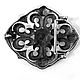 Заказать Пряжка серебряная Knight Skull SNB28-01. Blacksilver. Ярмарка Мастеров. . Ремни Фото №3
