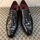 Classic men's Derby, with crocodile leather laces, Derby, St. Petersburg,  Фото №1