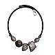 Necklace in pyrite and ceramics, Necklace, Moscow,  Фото №1